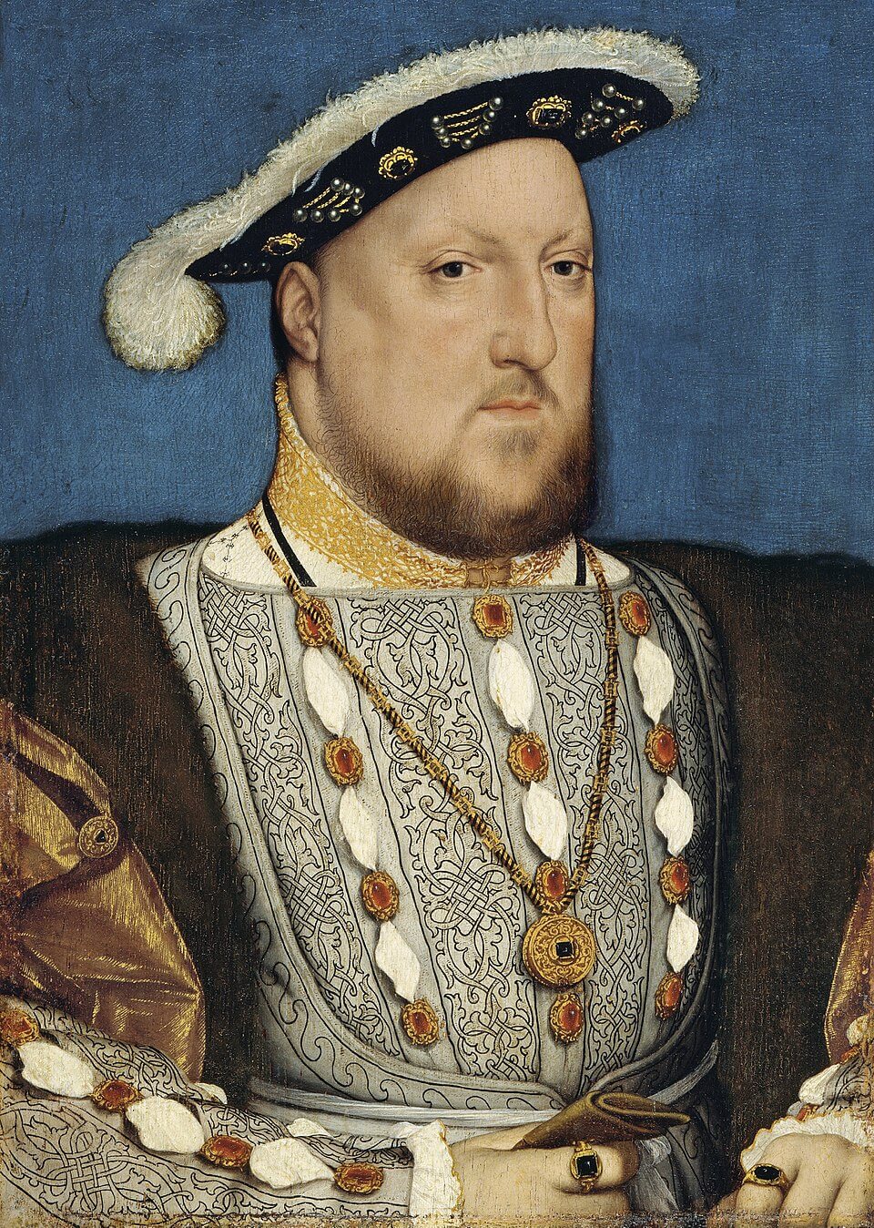 Enrique VII de Inglaterra pintado por Holbein