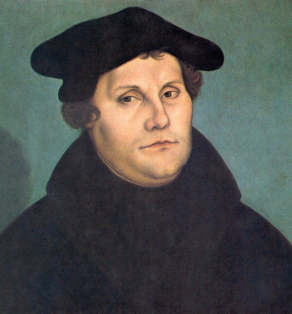 Los hugonotes: Martín Lutero pintado por Cranach