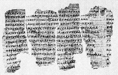 Fragmentos del papiro de Derveni