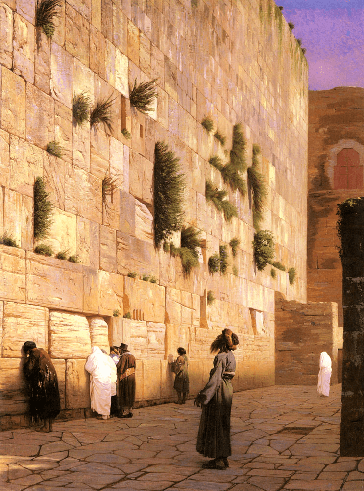 El Muro de las Lamentaciones en una pintura de Jean Leon Gerome