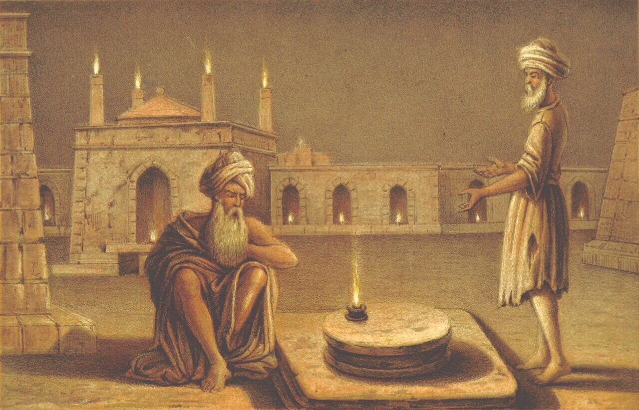 La llama del fuego sagrado en Baku