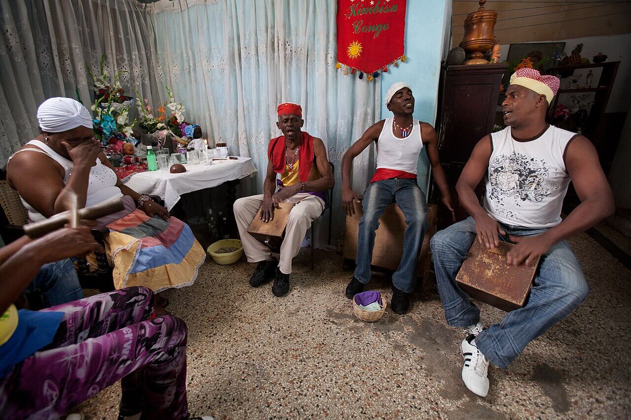 Ritual de santería en Cuba