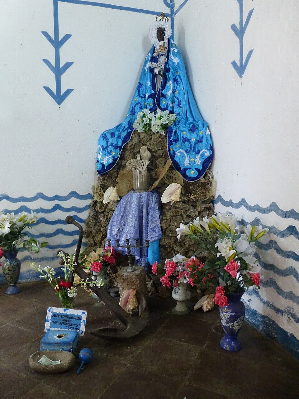 Virgen de la santería en Cuba